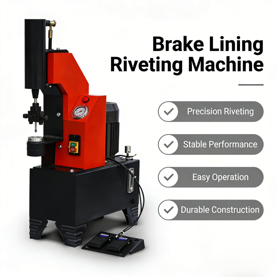 Semi-Automatic Brake Shoe Riveting Machine High Efficiency Adjustable Pressure for Commercial Vehicle Maintenance Workshop