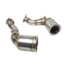 Load image into Gallery viewer, Audi RS6 / RS7 C8 2019+ EA825 4.0T Twin-Turbo V8 Stainless Steel Catless Downpipes (Left and Right)
