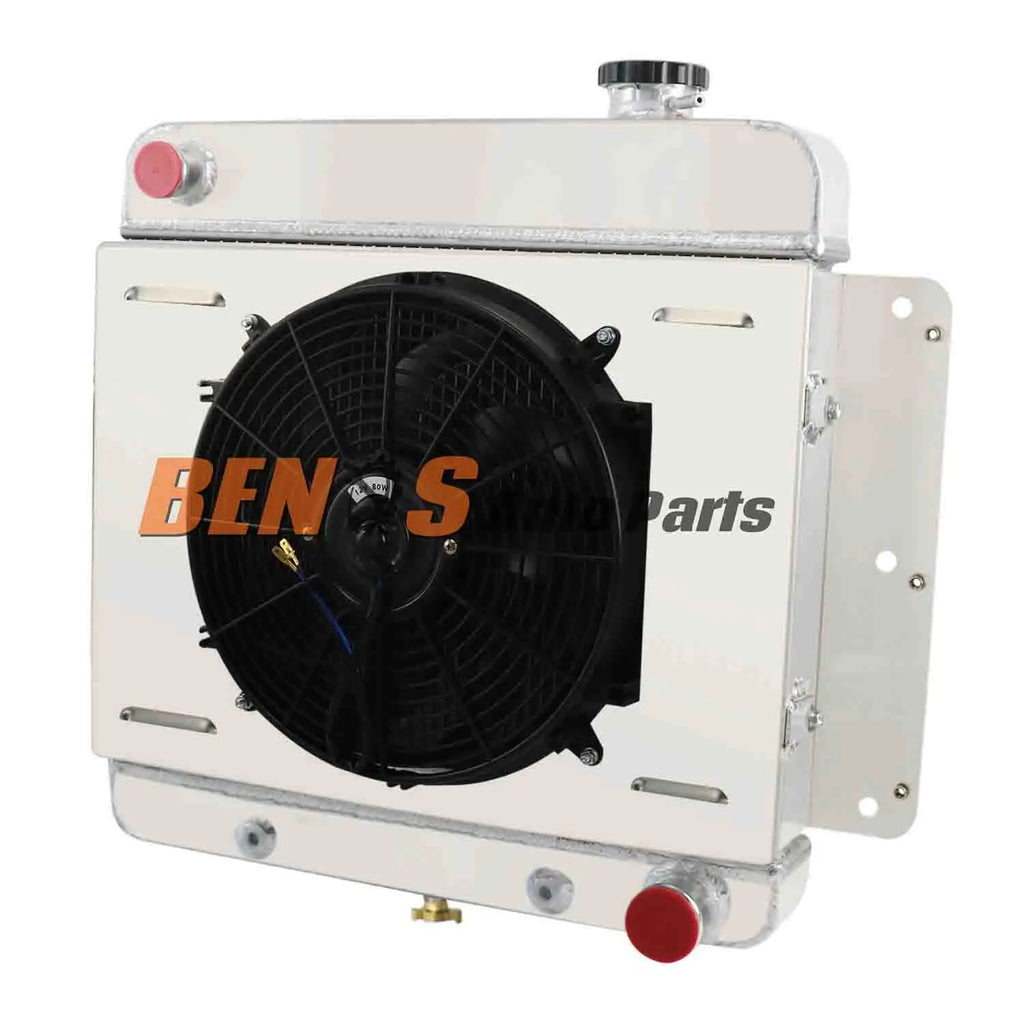 4 Row Aluminum Radiator Shroud Fan for Chevrolet Chevy II Nova V8 1962-1967
