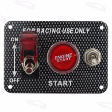 Load image into Gallery viewer, Universal 12V Compact Racing Ignition Switch Panel 9.5 x 6.5 cm - Easy Install