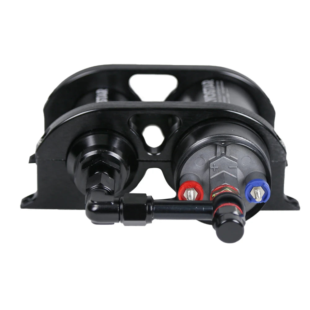 Universal 380 LPH External Fuel Pump Kit with Bracket and AN8 Fuel Filter