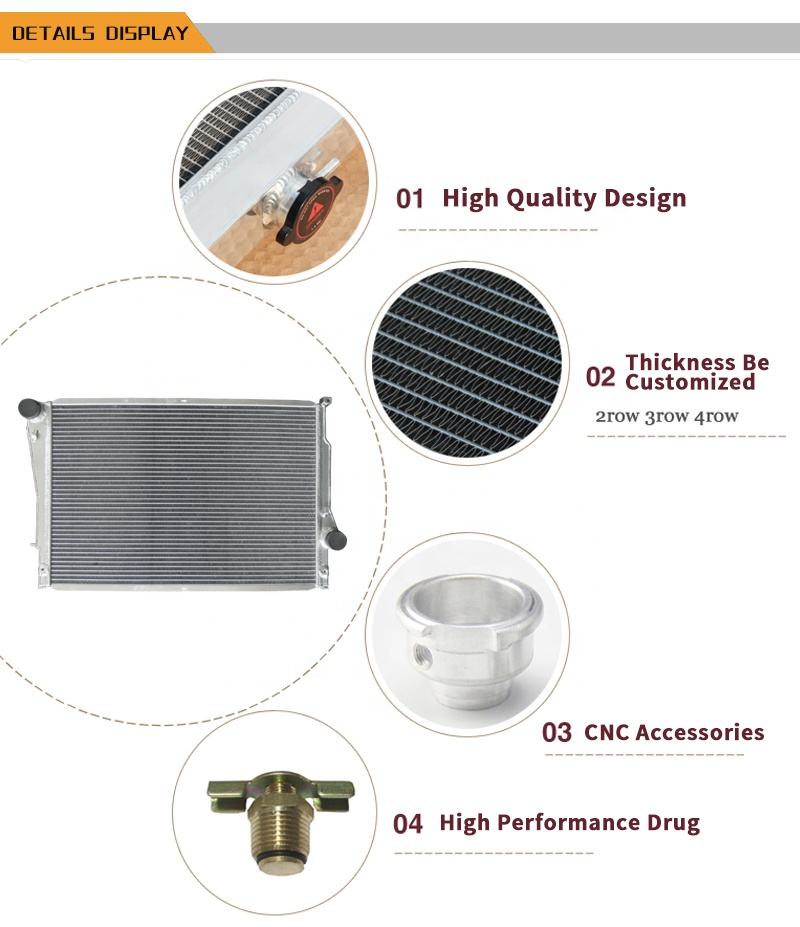 Aluminum Radiator for bmw M3 3.2L L6 3246cc -ci 2001-2006 Water tank - Auto Parts