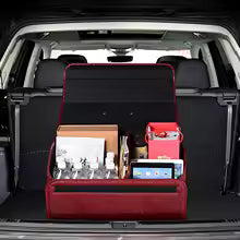 Load image into Gallery viewer, Car Trunk Storage Box Luxury Crocodile Pattern Folding Car Organizer Box Multifunction PU Leather Storage Bag Auto Accessories