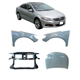 Volkswagen Passat CC 2008–2016 Radiator Support, Front Fender and Bonnet 3C8805588C 3C8821021 3C8823031B