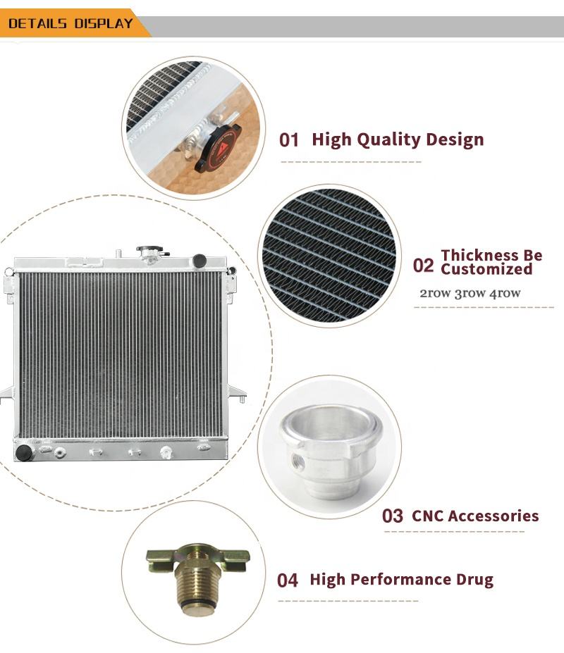 Aluminum Radiator for Chevrolet Colorado / GMC Canyon / Hummer H3 H3T L5 V8 3.5L 3.7L 5.3L 2007-2012 Water tank