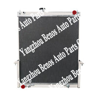 Aluminum Radiator with Shroud Fan Relay for Jeep Wrangler JK 2007-2018
