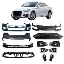 Load image into Gallery viewer, Audi A5 2020 Front &amp; Rear Bumper, Lower Grille &amp; Fog Lamp Trim Replacement Parts 8W6807065AB 8W6807067AF