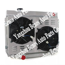 Load image into Gallery viewer, 4 Row Radiator with Shroud Fan and Relay for 1964-66 Ford Galaxie V8
