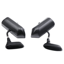 Load image into Gallery viewer, F1 Style Carbon Fibre Look Racing Mirror - Black