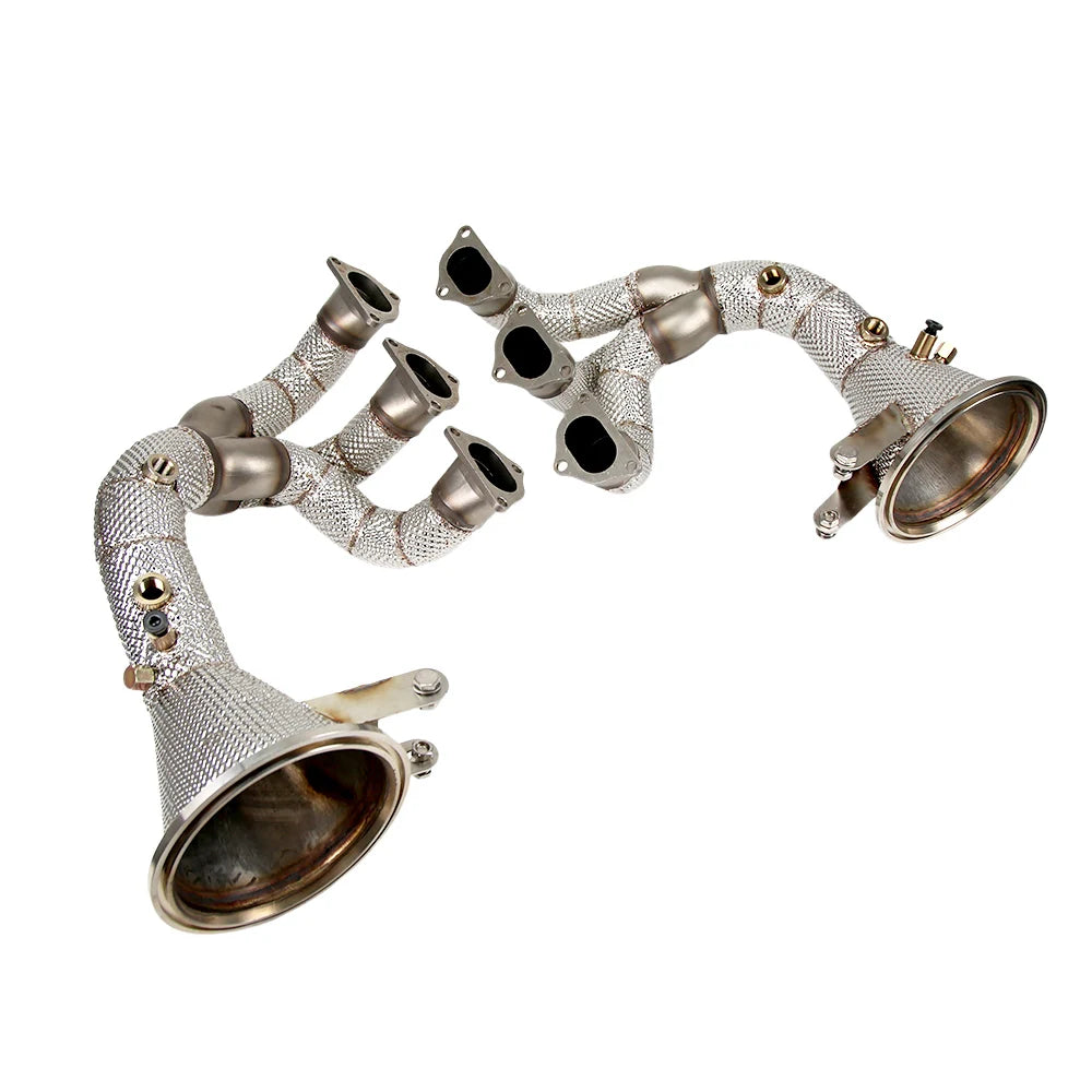 Porsche 911 992 GT3 / GT3 RS 304 Stainless Steel Equal Length Long-Tube Exhaust Headers with Heat Shield
