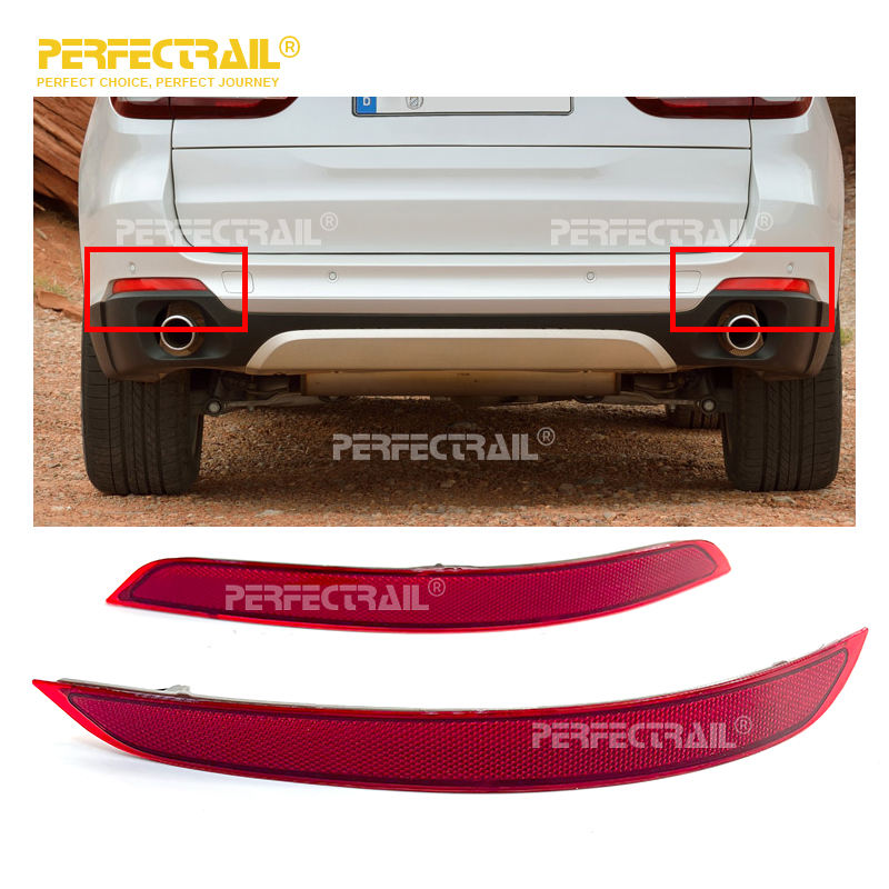 PERFECTRAIL 63147290091 63147290092 Manufacturer Auto Parts Left Right Rear Bumper Reflector Light for BMW X5 F15 2014-2018