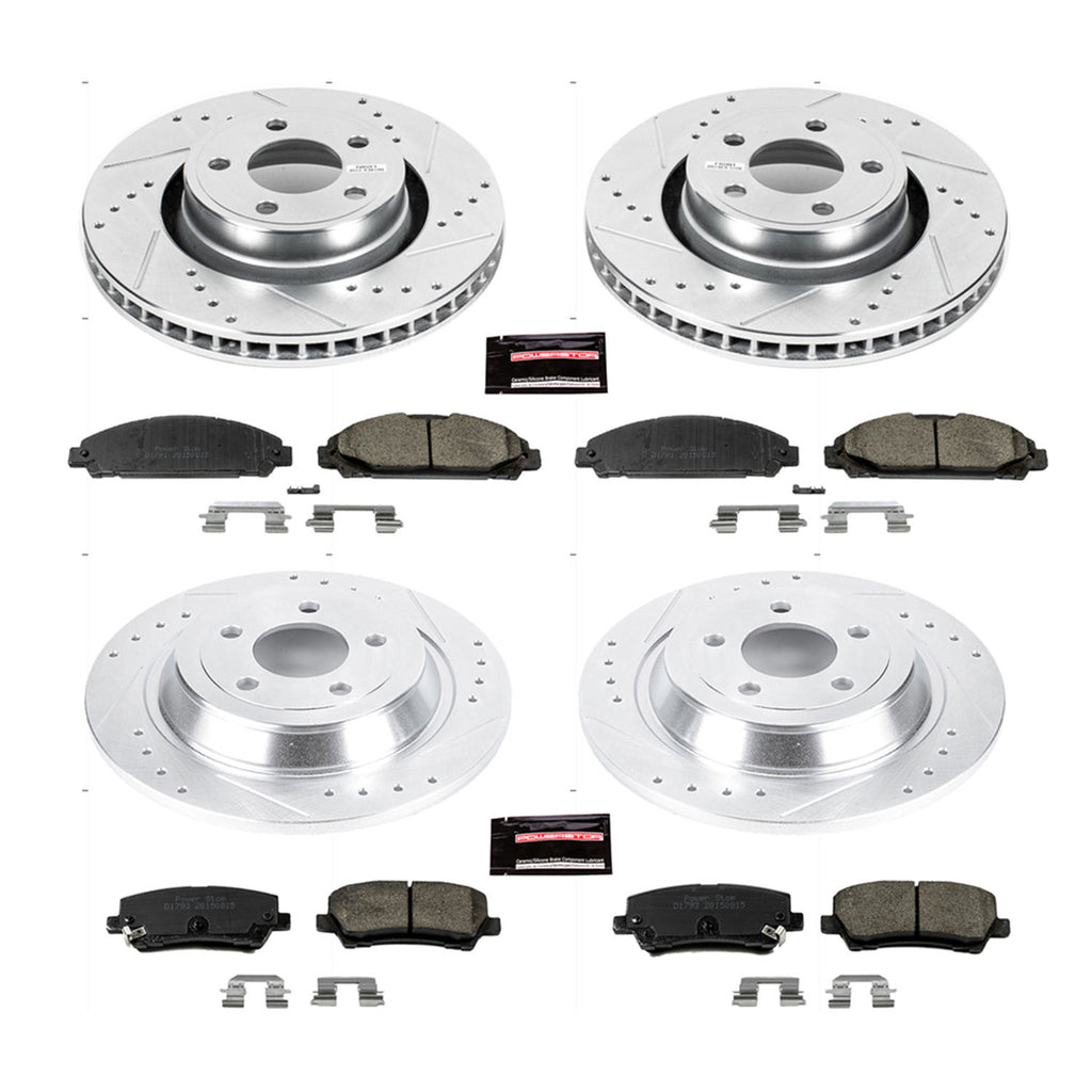 Ford Mustang Performance Brake Rotor and Pad Kit | Front & Rear