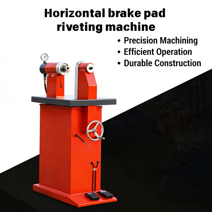 Heavy-Duty Horizontal Brake Shoe Riveting Machine, High Precision & Efficiency for Truck, Bus & Trailer Repair Workshops