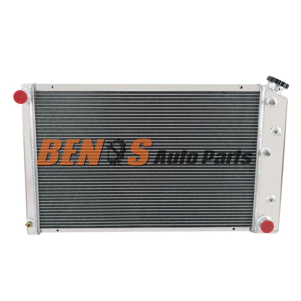 Radiator Replacement Kit 4Row Radiator&Shroud Fan for 1971-1979 Chevrolet Caprice 73-80 K10 Suburban