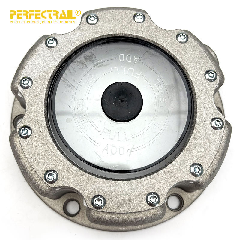 PERFECTRAIL 343-4249 Factory Trailer Parts 6 Hole Aluminum Wheel Hub Center Cap for Trailer Axles