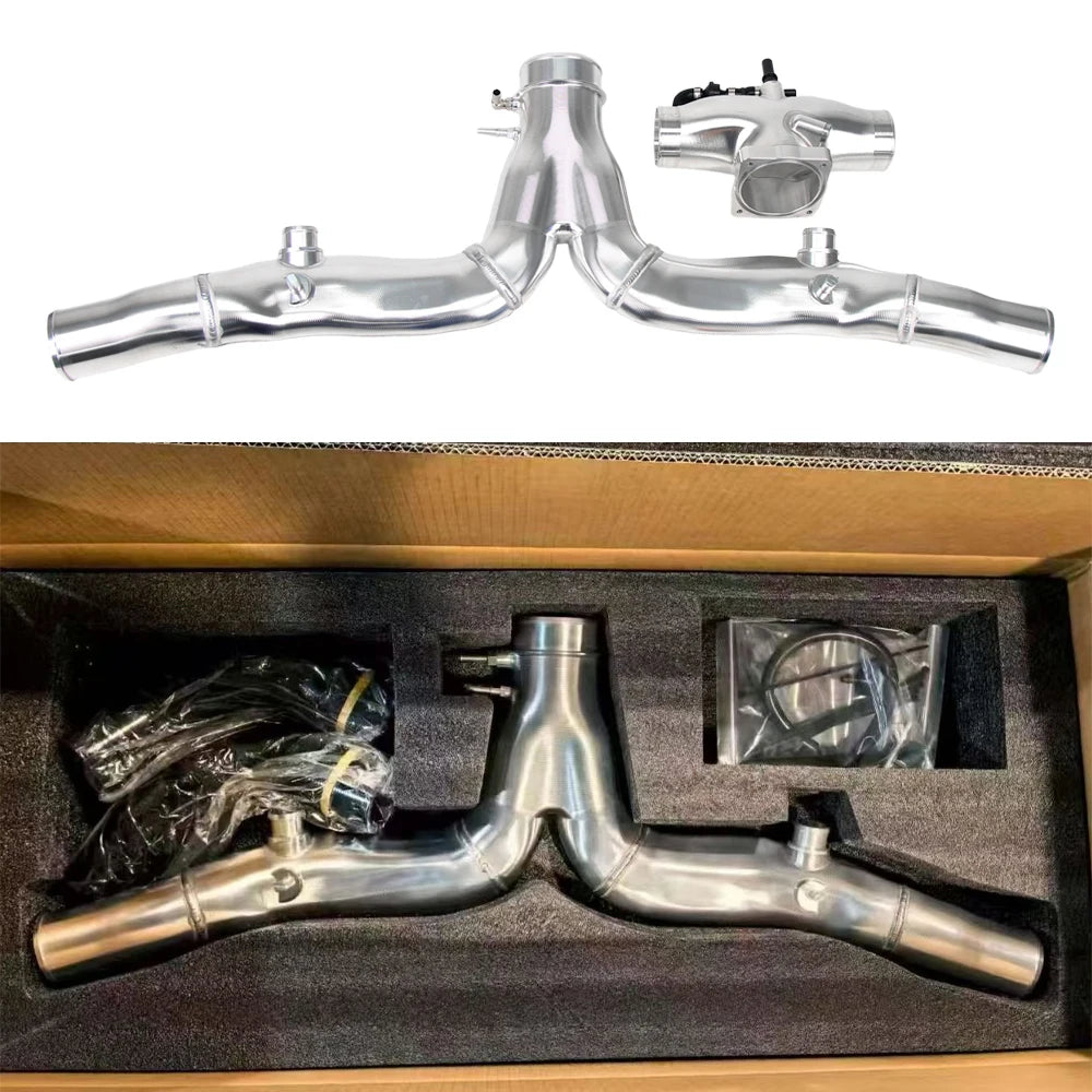 Porsche 991.2 Carrera 3.0T Turbo Inlet Y-Pipe Pre-Throttle - CNC Machined