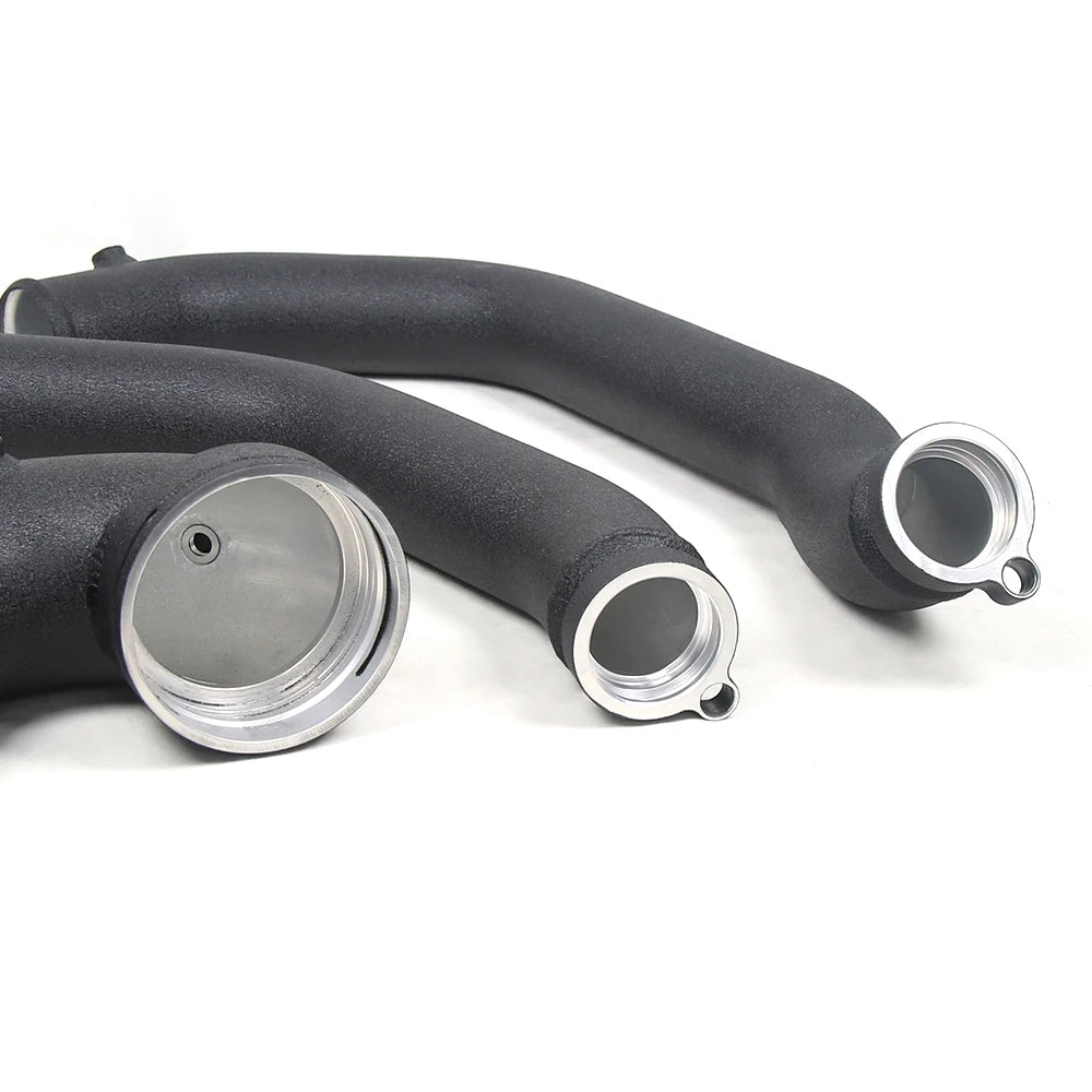BMW M2 / M3 F80 / M4 F82 F83 2015-2019 S55 3.0T Black Top Mount Intercooler Kit with Charge Pipes and Silicone Tubes