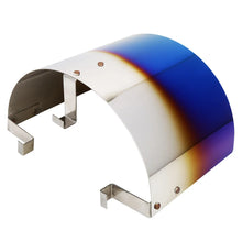 Load image into Gallery viewer, Universal Titanium Blue Stainless Steel Air Filter Heat Shield Cover - Adjustable 2.5 to 5 inch