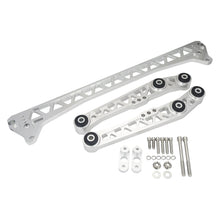 Load image into Gallery viewer, Aluminium Rear Lower Control Arm and Subframe Brace Kit for 88-95 Honda Civic EG - Silver