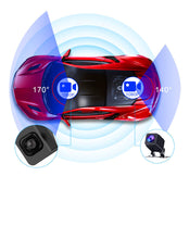 Load image into Gallery viewer, 12" Mirror Dash Cam Dual 4K Front Rear Camera GPS WiFi Touch Screen Reversing