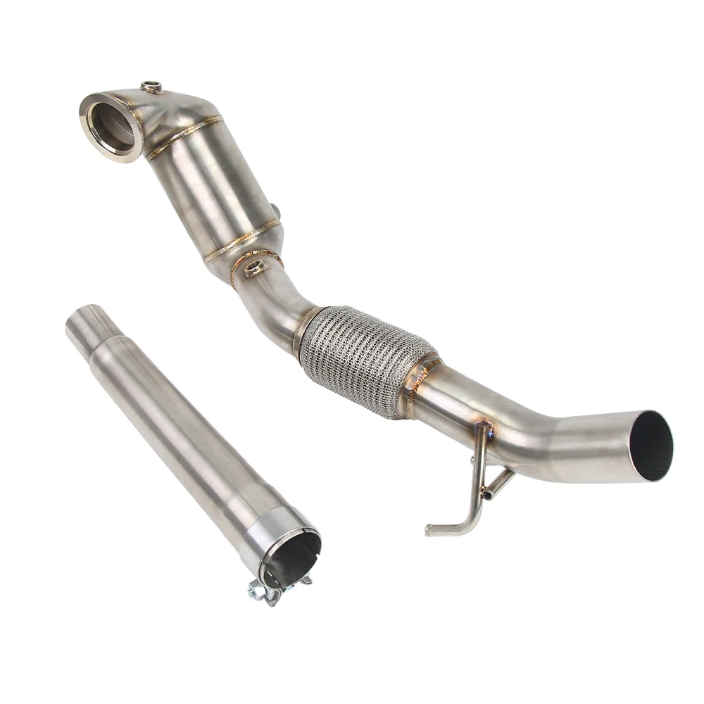 VW Golf MK7 MK7.5 / Audi A3 8V EA211 1.4T 4 inch Catless Cast Downpipe with Installation Hardware