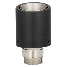 Universal 2.5 inch (63 mm) Inlet 4 inch Tip Oval Straight-Through Muffler - Blue Burnt 304 Stainless Steel