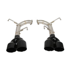 Load image into Gallery viewer, Subaru WRX / WRX STI 2015-2021 304 Stainless Axle-Back Muffler Delete Exhaust with Black Quad Tips