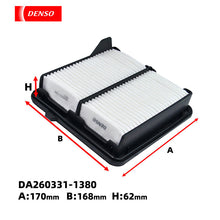 Load image into Gallery viewer, DENSO Air Filter DA260331-1380 17220-RB6-Z00 for 2008-2013 City Classic 1.5L I-VTEC