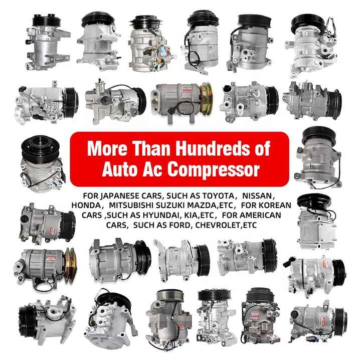 Repuestos Para Autos Parts De Aire 12v Air Conditioning Electric Car AC Compressor for Toyota Vitz Prius Wish Vios Altis Crown