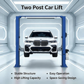 Ultra Quiet Auto Car Lift Rustproof Sturdy Structure Suitable for Car Wash Repair Center Residential Garage Use