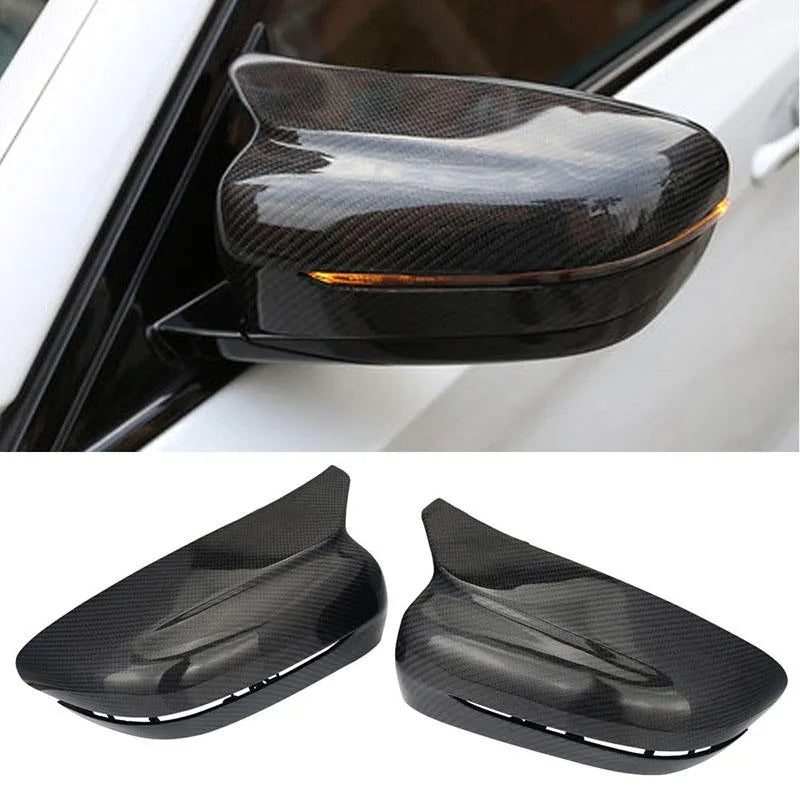 BMW 5 Series G30 G38 2017+ Real Carbon Fibre M Look Replacement Side Mirror Caps, Pair