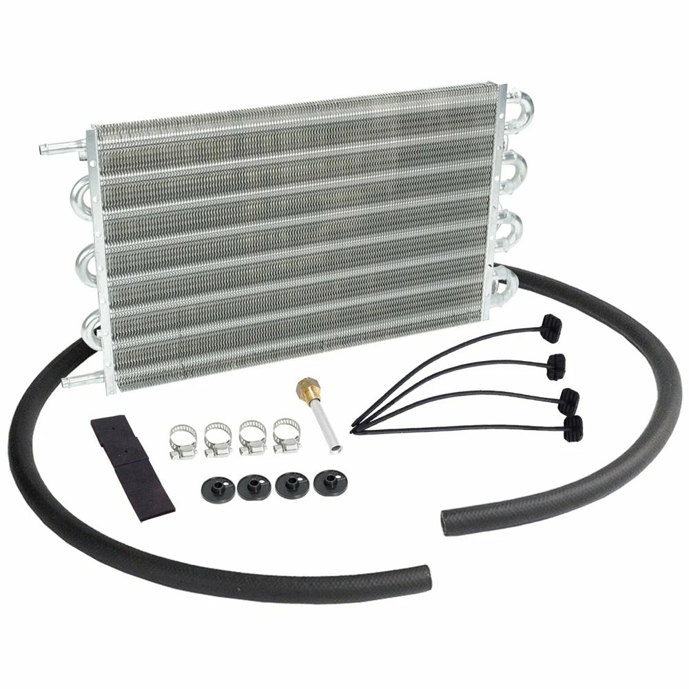 Universal 8-Row Aluminium Oil Cooler 15.5 x 10 x 0.75 inch with 6AN Ports - Engine / Transmission