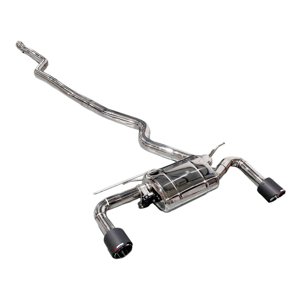 BMW 320i 330i F30 2015-2018 B48 2.0T Stainless Steel 2-Tip Valved Sport Catback Exhaust System