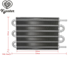 Load image into Gallery viewer, Universal 6 Row Aluminium Tube and Fin Transmission Oil Cooler 12.75 x 7.5 x 0.75 Inch - Silver