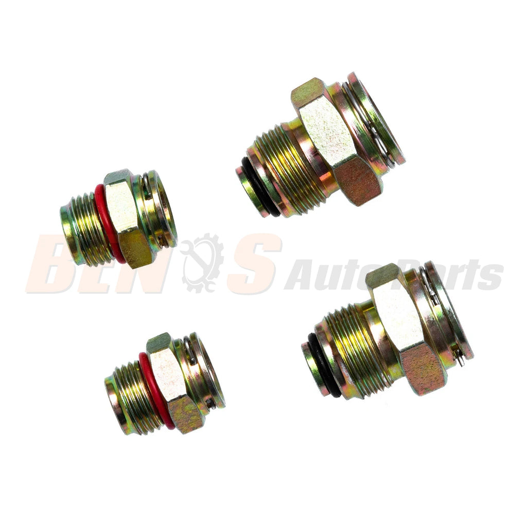 2PCS Adapter Transmission Oil Cooler Connect Fit Radiator 1/2-20UNF 11/16-20UNF