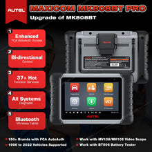 Load image into Gallery viewer, Autel MaxiCom MK808BT Pro Bidirectional Control Automotive OBD2 Scanner Diagnostic Tool Upgraded of Altar MK808S MK808BT MX808S