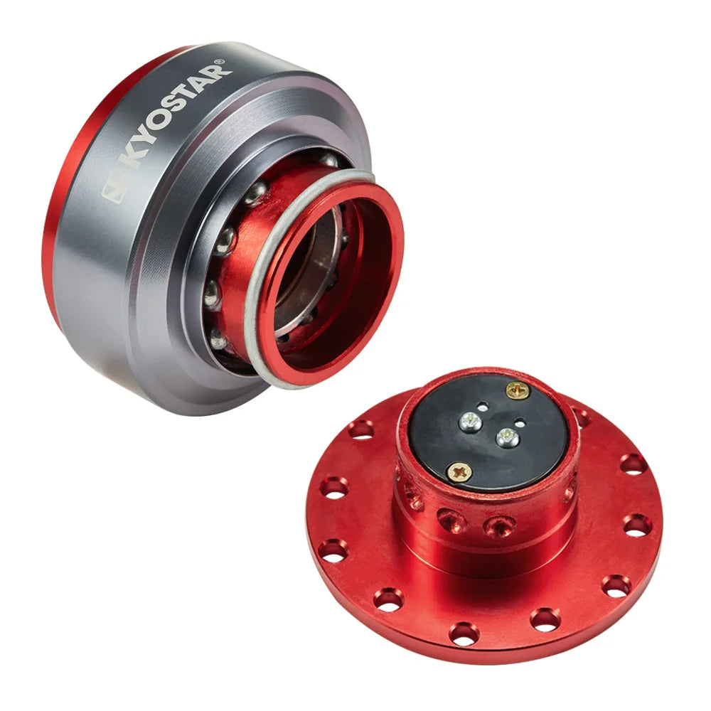 Universal Aluminium Steering Wheel Quick Release Control Hub with Gunmetal Trim