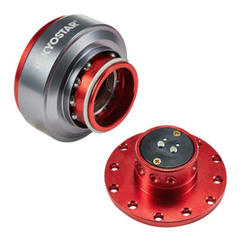 Universal Aluminium Steering Wheel Quick Release Control Hub with Gunmetal Trim