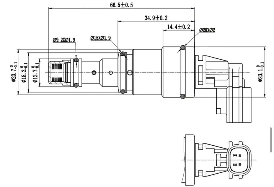 Control Valve for Automotive Air Conditioning Compressor OE 11856KH84