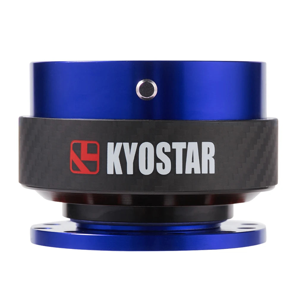 Universal 3.25 inch Aluminium Racing Steering Wheel Quick Release Control Hub Adapter Kit, Blue or Red