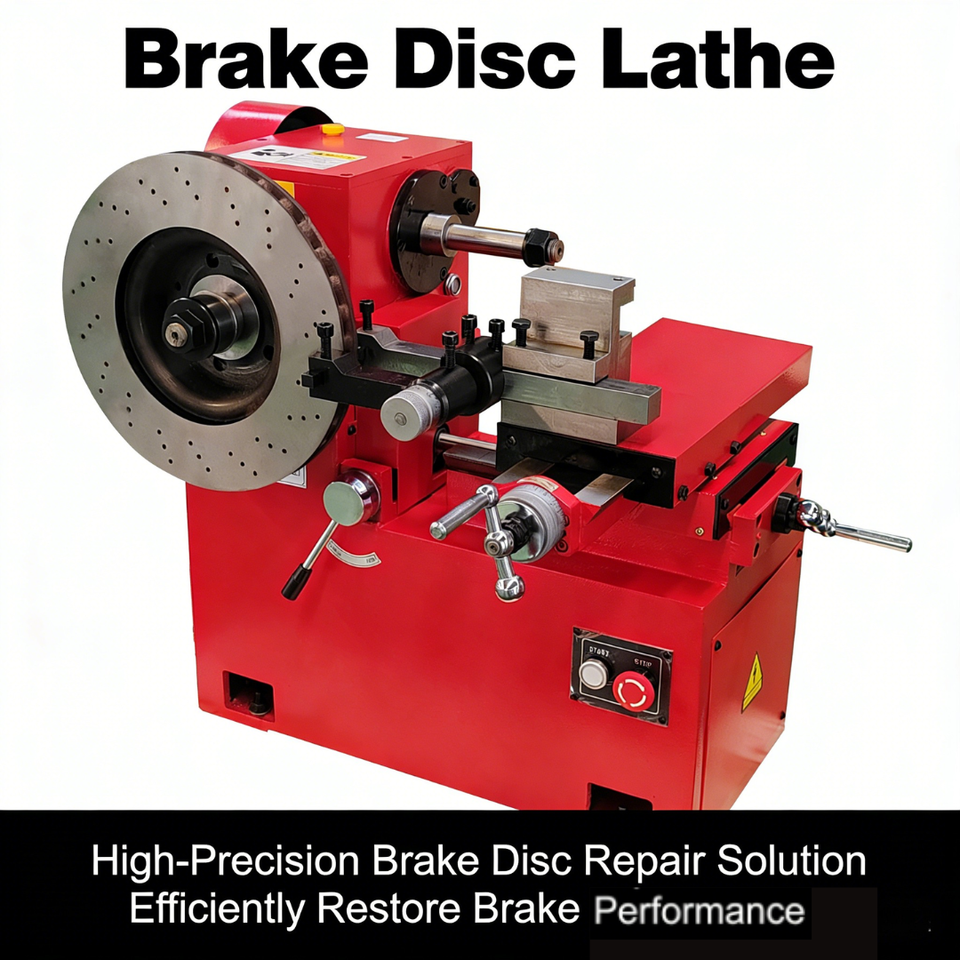 220V Brake Disc Lathe Machine High Precision for Car Brake Disc Repair Resurfacing Workshop Equipment