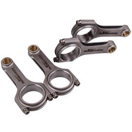 BMW E30/E36 318i / 318iS / 318ti M40 H-Beam 4340 Chromoly Steel Connecting Rods 4x, 140mm, 200HP/piece