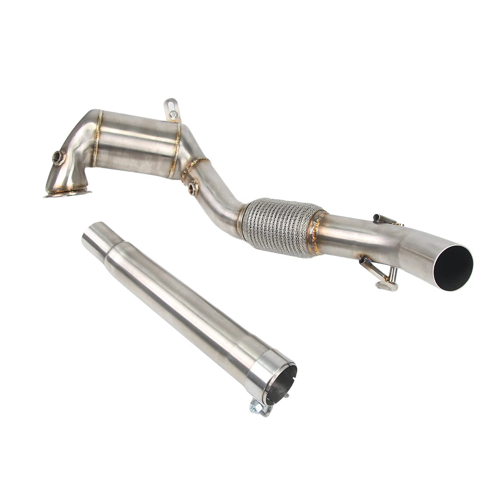 VW Golf MK7 MK7.5 / Audi A3 8V EA211 1.4T 4 inch Catless Cast Downpipe with Installation Hardware