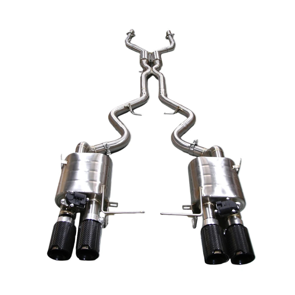 BMW M3 E90 E92 E93 2008-2013 Stainless Steel Quad-Tip Valved Sport Catback Exhaust System