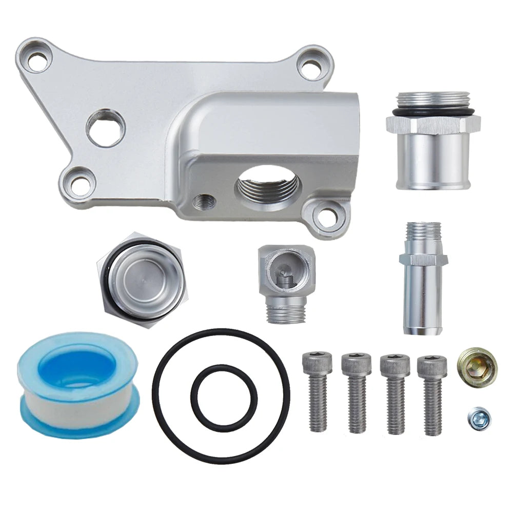 Honda K-Series K20Z3 / K24 Aluminium Upper Coolant Housing with Straight Elbow Filler Neck