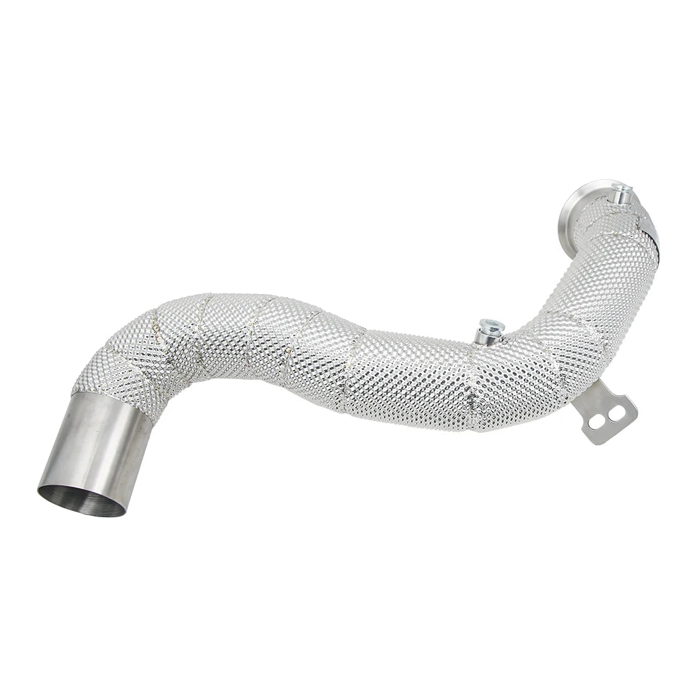 Mercedes-AMG C63 / C63 S W205 M177 4.0TT 3 inch Stainless Competition Downpipes with Heat Shield