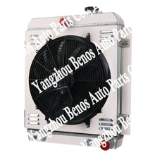 Load image into Gallery viewer, 3 Rows Aluminum Radiator for Chevy Truck 3100 3500 LS ENGINE SWAP 1955-1959 1958