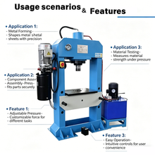 Load image into Gallery viewer, Premium High-Precision Hydraulic Press with Stable Pressure, Ideal for Metal Stamping Forging Auto Parts Manufacturing