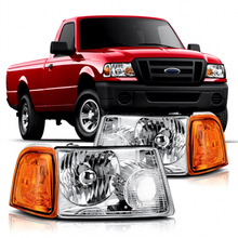 Load image into Gallery viewer, 6L5Z13008BA 6L5Z13008AA Auto Car Left Right Pair LED Head Lamp Headlights for Ford Ranger 2001 - 2011