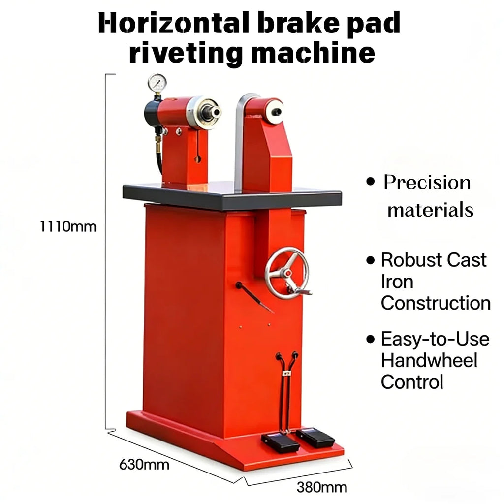 High Efficiency Horizontal Brake Shoe Riveting Machine, Fast Riveting for Trucks, Buses, Trailers & Commercial Vehicle Repair